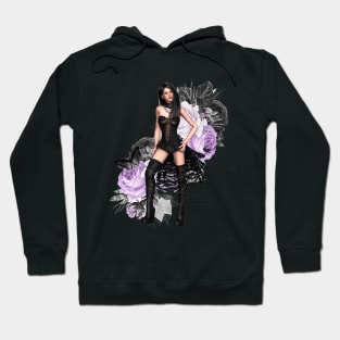 Lavender roses and Rock Hoodie